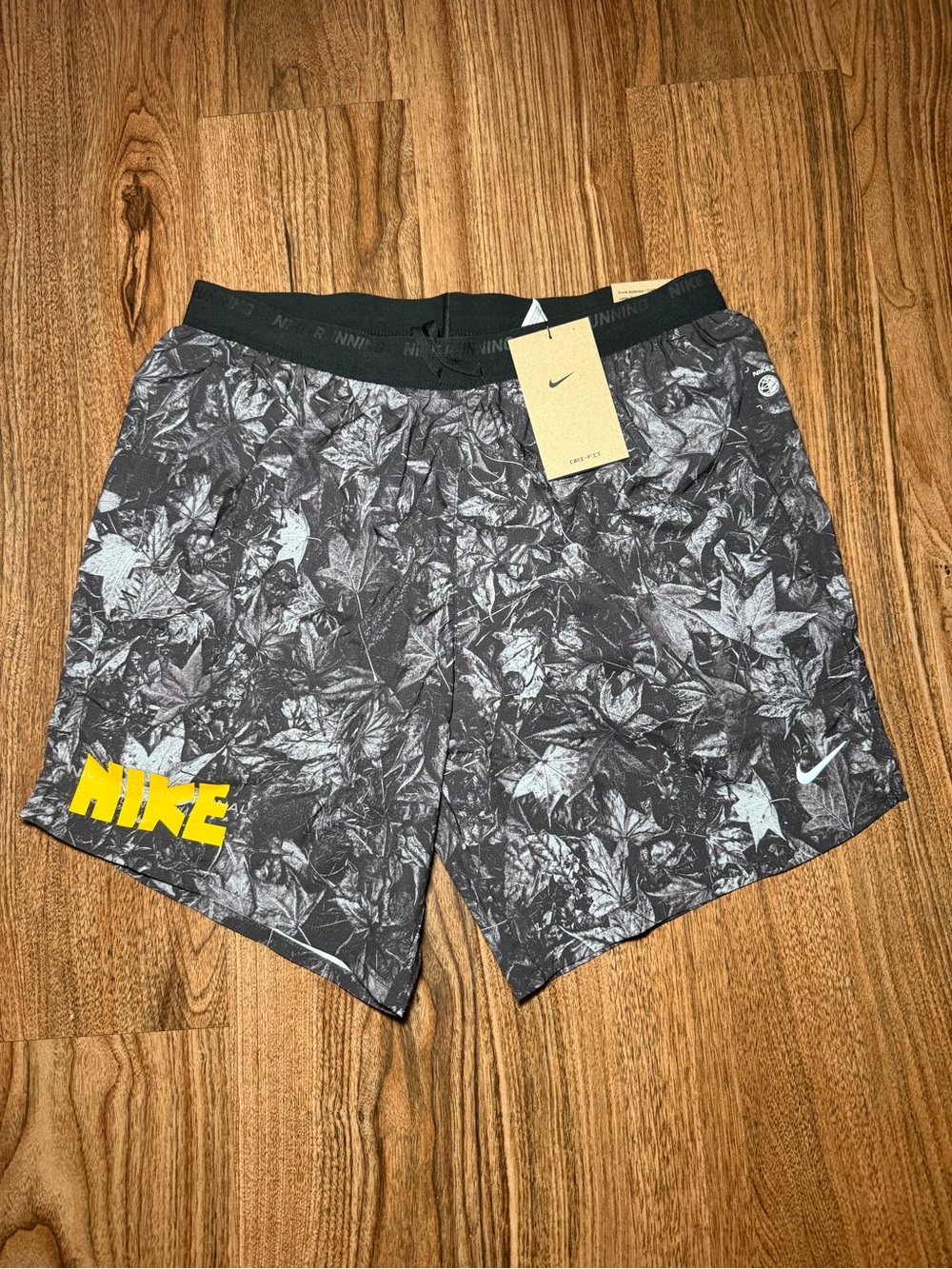 Nike Stride Dri-FIT 7" Brief-Lined Running Shorts Black Camo Men’s S IH4512-010